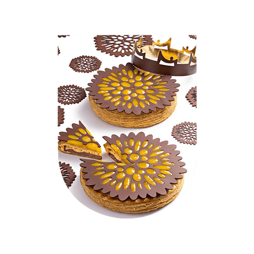 Galette des rois Maison du Chocolat et vin du Roussillon  